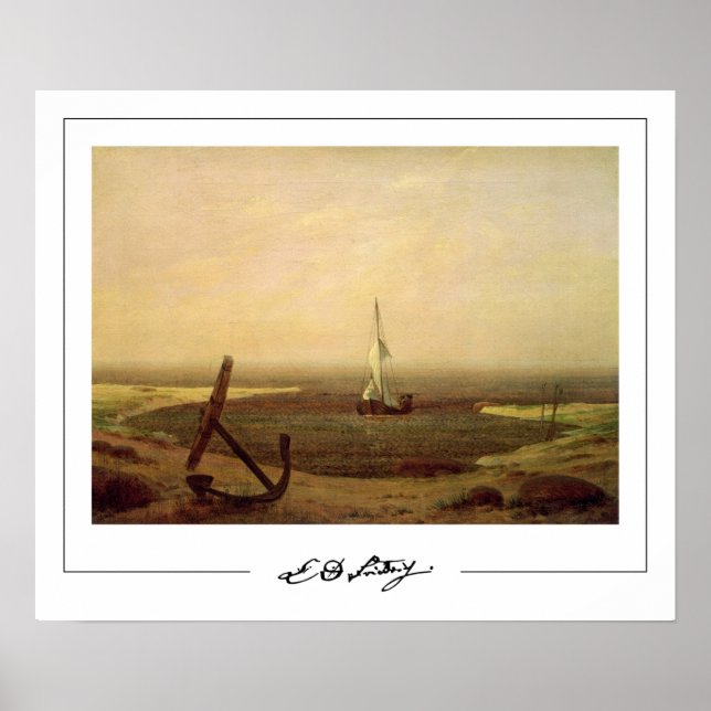 Póster de arte de Caspar David Friedrich Zedign #1 (Frente)