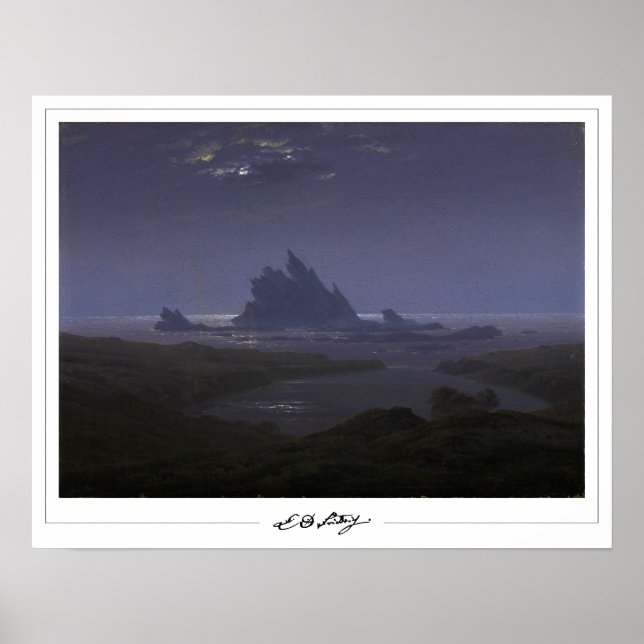 Póster de arte de Caspar David Friedrich Zedign #1 (Frente)