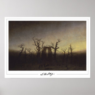 Póster de arte de Caspar David Friedrich Zedign #1