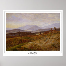 Póster de arte de Caspar David Friedrich Zedign #2