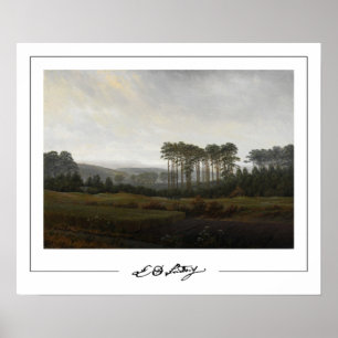 Póster de arte de Caspar David Friedrich Zedign #2