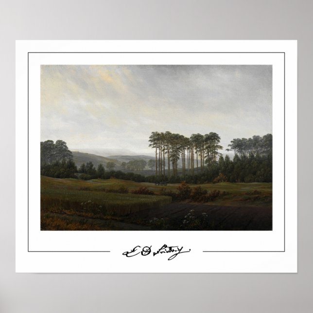 Póster de arte de Caspar David Friedrich Zedign #2 (Frente)
