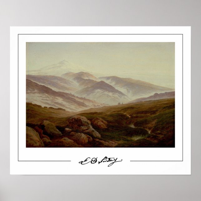 Póster de arte de Caspar David Friedrich Zedign #2 (Frente)