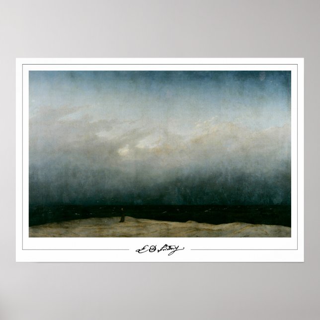 Póster de arte de Caspar David Friedrich Zedign #2 (Frente)
