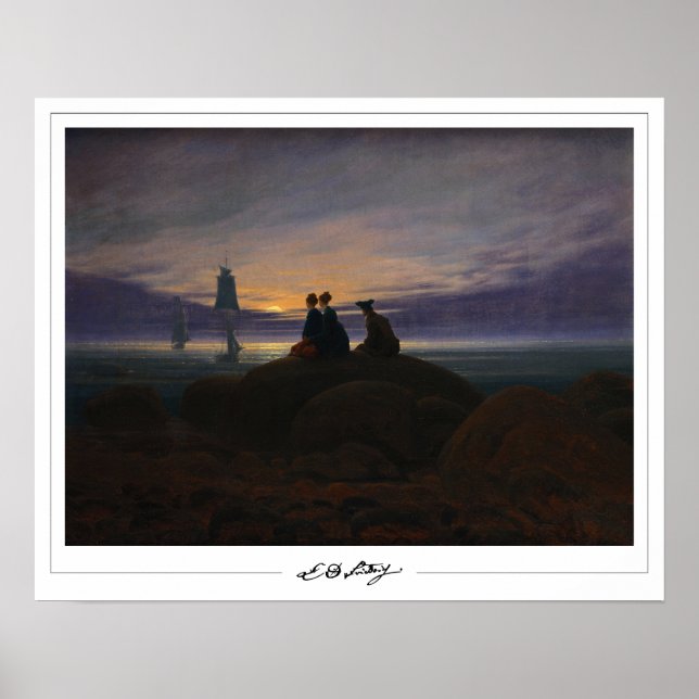 Póster de arte de Caspar David Friedrich Zedign #2 (Frente)