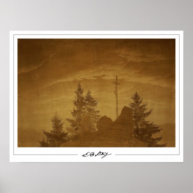 Póster de arte de Caspar David Friedrich Zedign #3 (Frente)