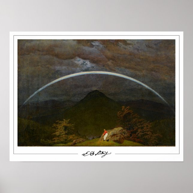 Póster de arte de Caspar David Friedrich Zedign #4 (Frente)