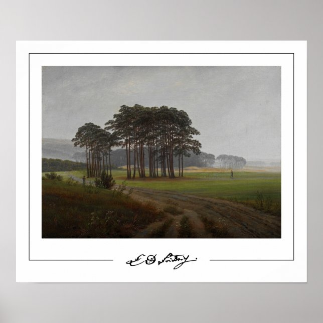 Póster de arte de Caspar David Friedrich Zedign #5 (Frente)