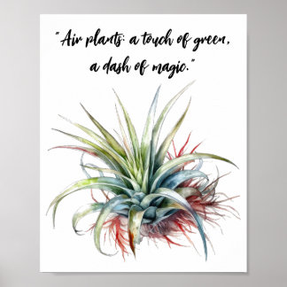 Poster de arte de citación de la planta de aire
