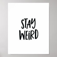 Póster de Arte de Citas Motivacionales | Quédate E