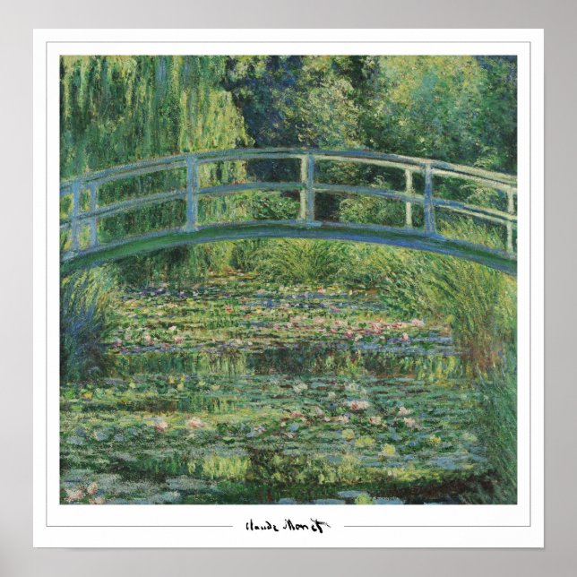 Póster de arte de Claude Monet Zedign #1 (Frente)