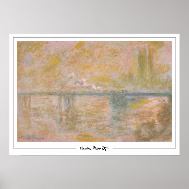Póster de arte de Claude Monet Zedign #12-2 (Frente)