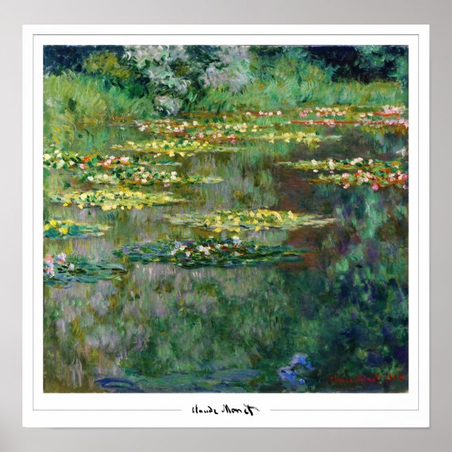 Póster de arte de Claude Monet Zedign #13 (Frente)