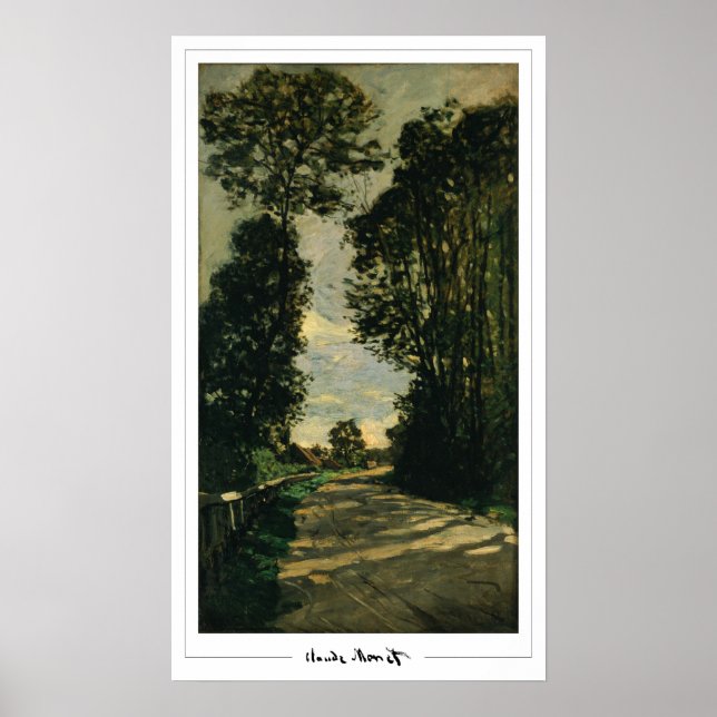 Póster de arte de Claude Monet Zedign #17-2 (Frente)