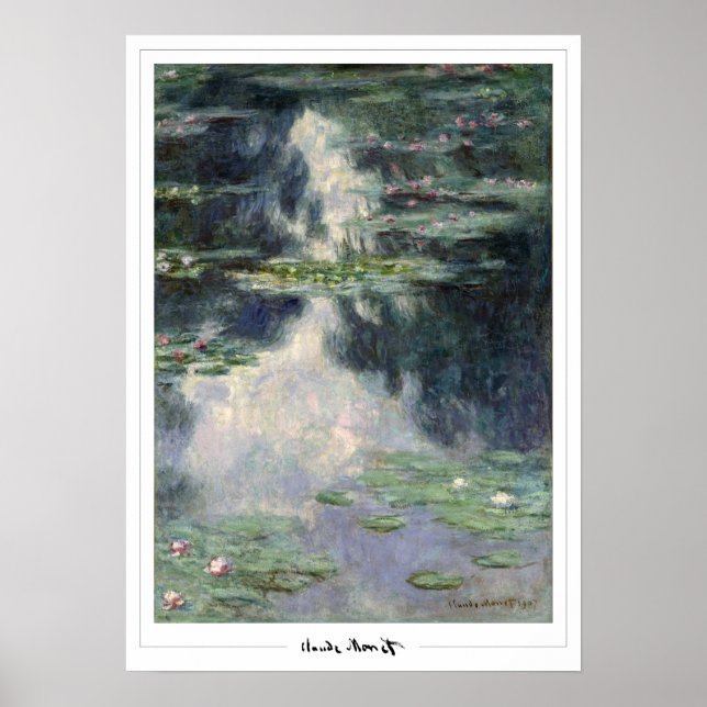 Póster de arte de Claude Monet Zedign #18 (Frente)