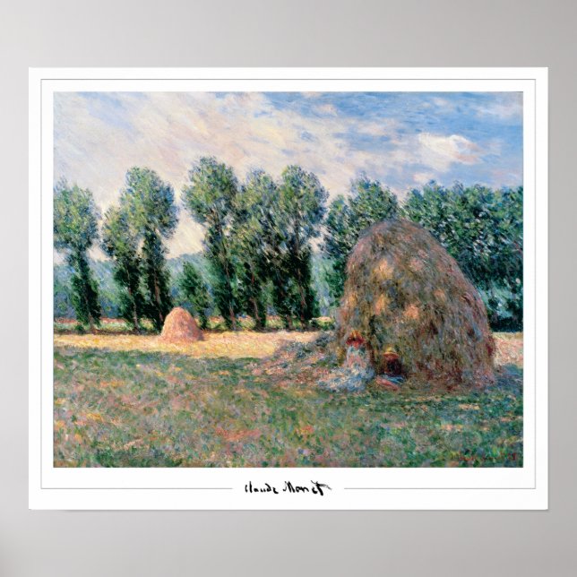 Póster de arte de Claude Monet Zedign #21-2 (Frente)