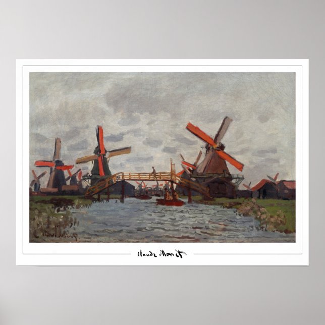 Póster de arte de Claude Monet Zedign #22-2 (Frente)