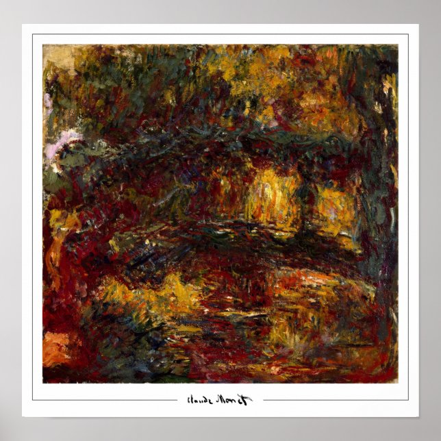Póster de arte de Claude Monet Zedign #2-2 (Frente)