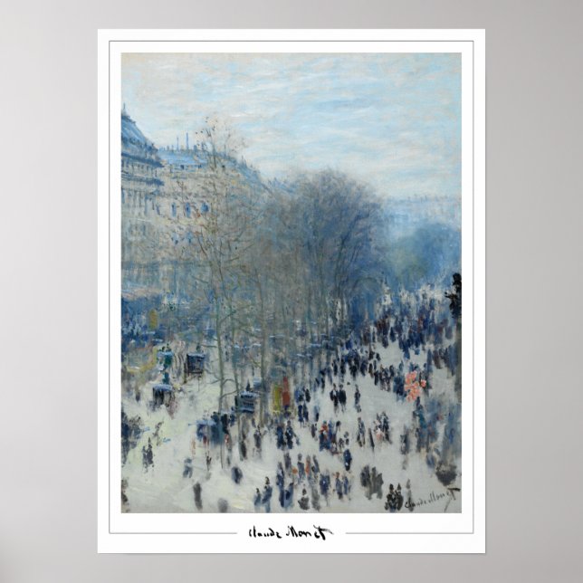 Póster de arte de Claude Monet Zedign #3 (Frente)