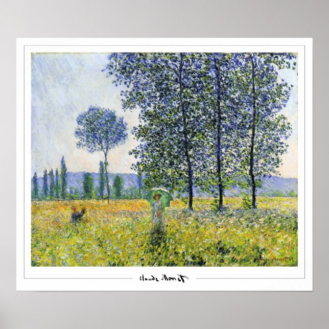 Póster de arte de Claude Monet Zedign #327-2 (Frente)