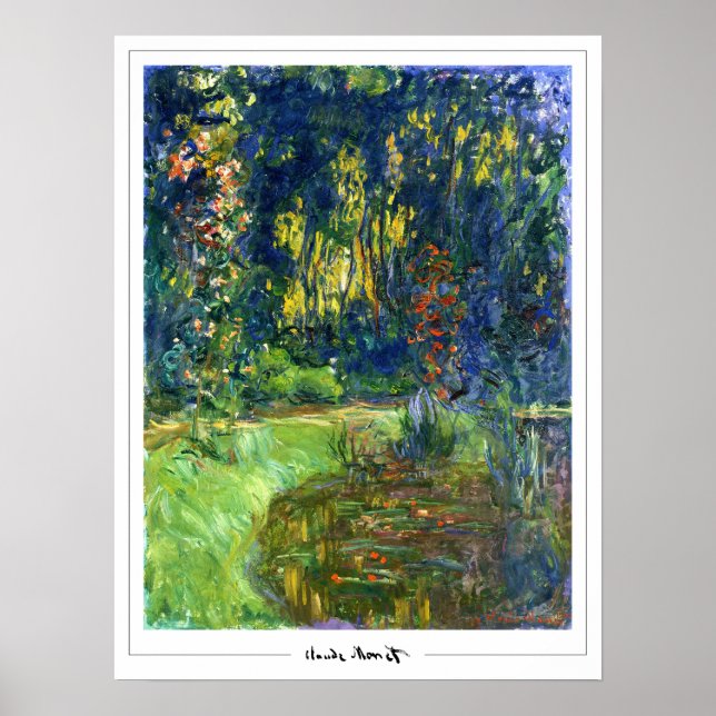 Póster de arte de Claude Monet Zedign #398 (Frente)