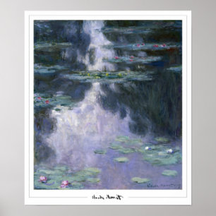 Póster de arte de Claude Monet Zedign #4