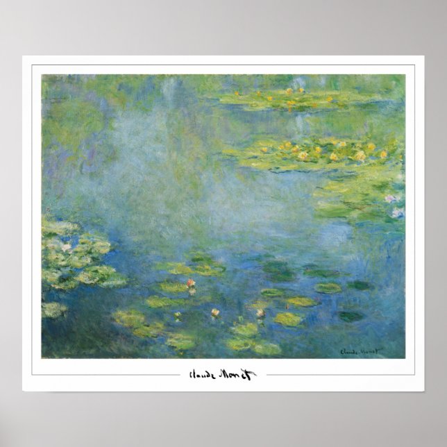 Póster de arte de Claude Monet Zedign #41-2 (Frente)