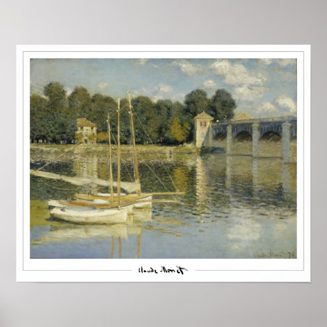 Póster de arte de Claude Monet Zedign #43 (Frente)