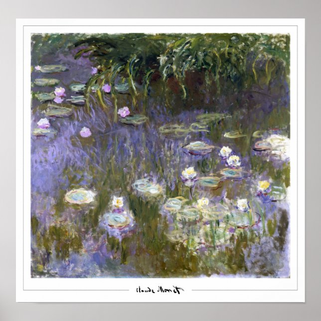 Póster de arte de Claude Monet Zedign #46-2 (Frente)