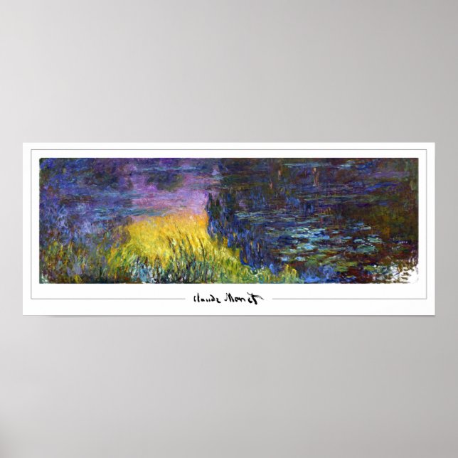 Póster de arte de Claude Monet Zedign #485 (Frente)