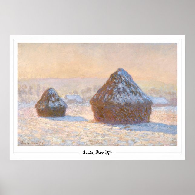 Póster de arte de Claude Monet Zedign #49 (Frente)