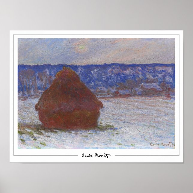 Póster de arte de Claude Monet Zedign #494 (Frente)