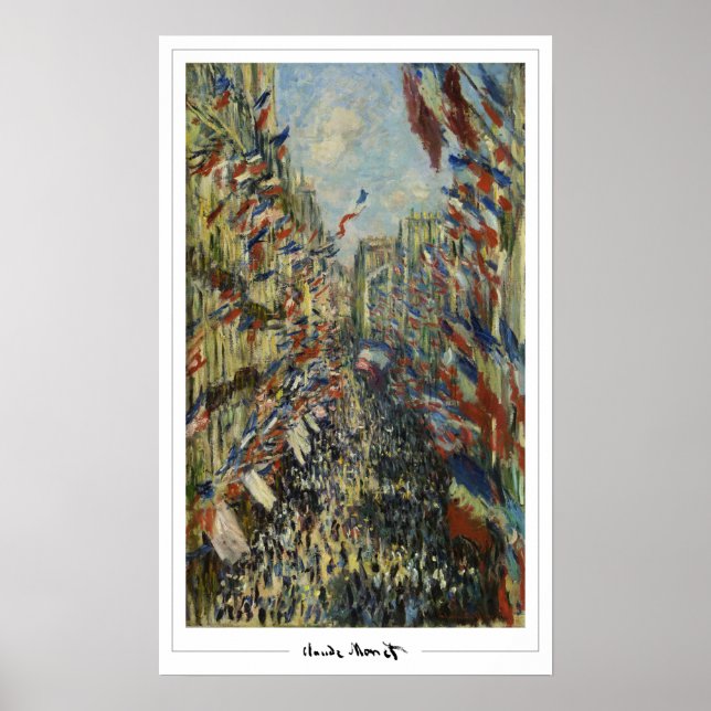 Póster de arte de Claude Monet Zedign #54 (Frente)