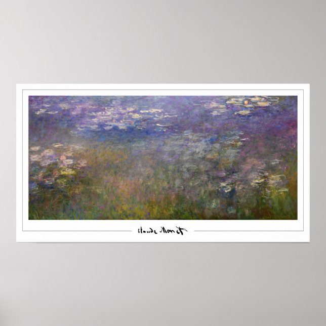 Póster de arte de Claude Monet Zedign #551-2 (Frente)