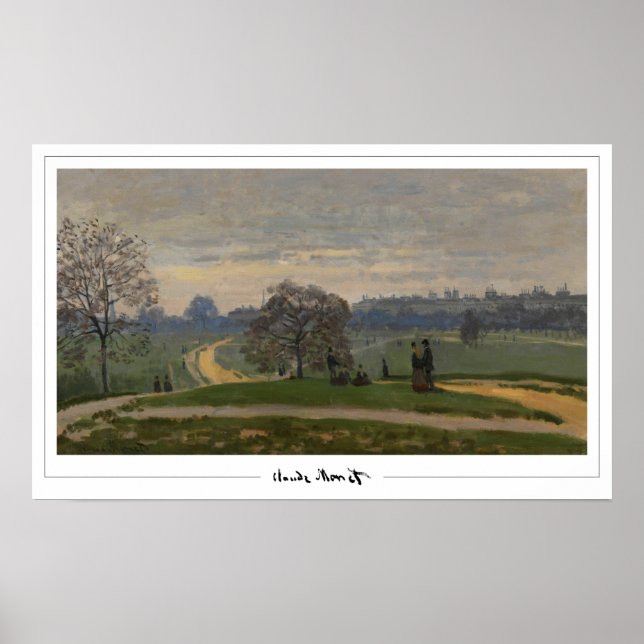 Póster de arte de Claude Monet Zedign #574-2 (Frente)