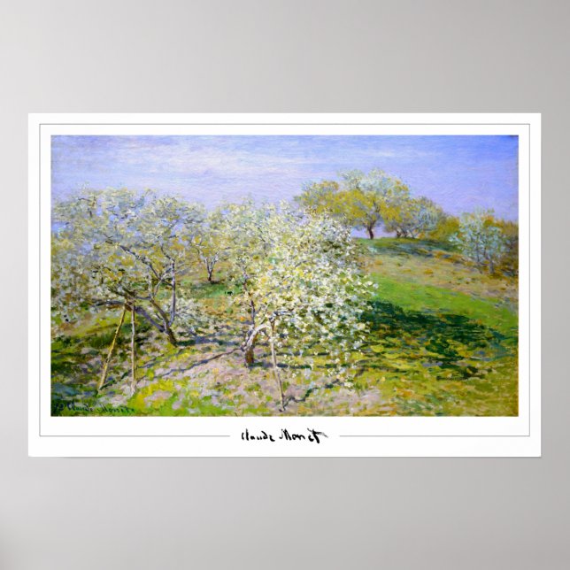 Póster de arte de Claude Monet Zedign #674 (Frente)