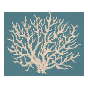 Poster de arte de Coral Wall