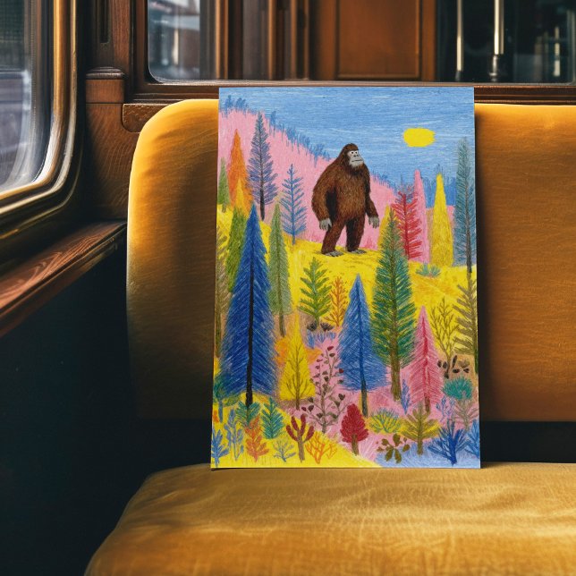 Póster de Arte de Criatura Críptida de Bigfoot Lin (Subido por el creador)