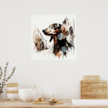 Póster de arte de Dachshund