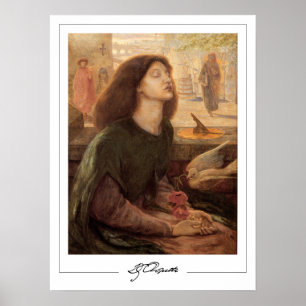 Póster de arte de Dante Gabriel Rossetti Zedign #4