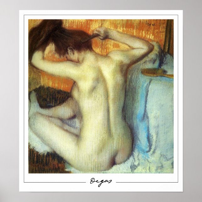 Póster de arte de Edgar Degas Zedign #17 (Frente)