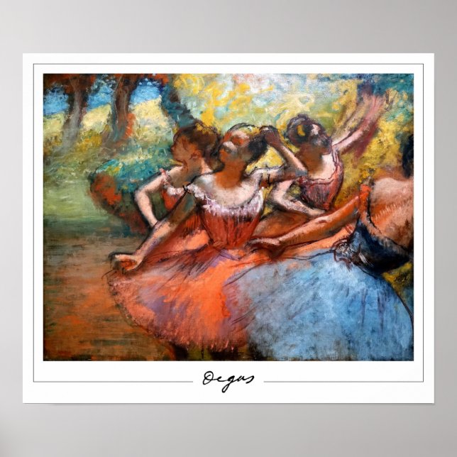 Póster de arte de Edgar Degas Zedign #408 (Frente)