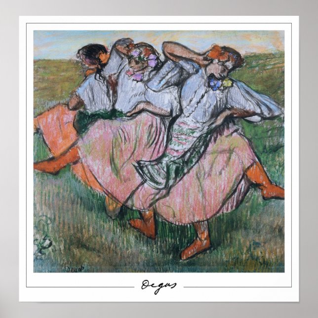 Póster de arte de Edgar Degas Zedign #413 (Frente)