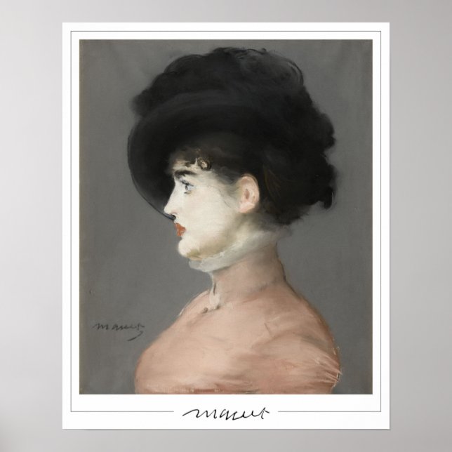 Póster de arte de Édouard Manet Zedign #162 (Frente)