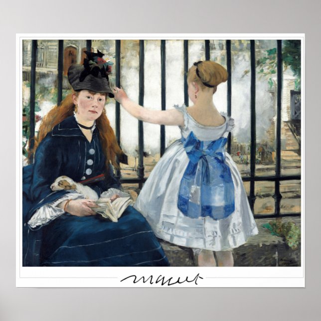 Póster de arte de Édouard Manet Zedign #166 (Frente)