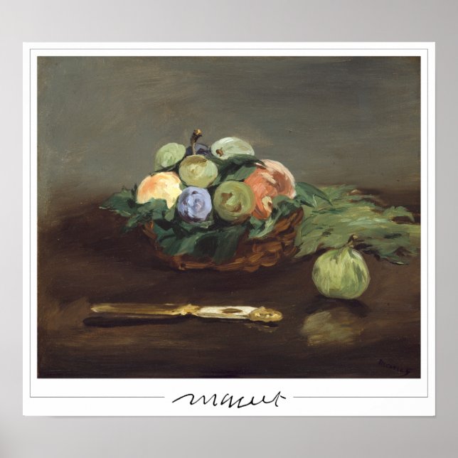 Póster de arte de Édouard Manet Zedign #168 (Frente)