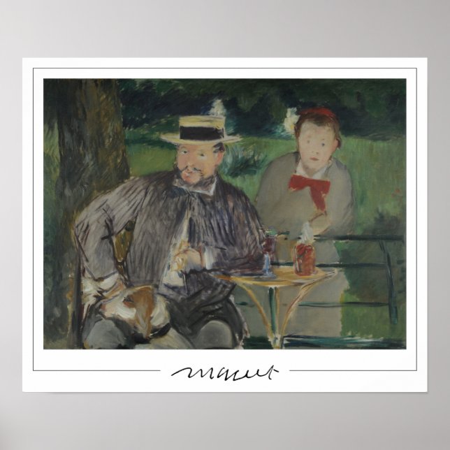 Póster de arte de Édouard Manet Zedign #17 (Frente)