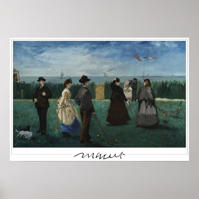 Póster de arte de Édouard Manet Zedign #211 (Frente)
