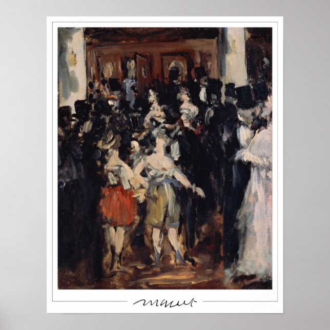 Póster de arte de Édouard Manet Zedign #5 (Frente)