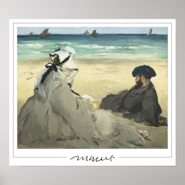 Póster de arte de Édouard Manet Zedign #89 (Frente)